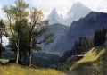 Lansscape tyrolienne Albert Bierstadt Montagne